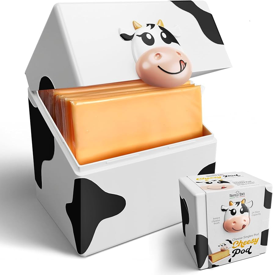 Cheesy Pod – Sliced Cheese Container for Fridge - Airtight, BPA-Free Plastic Storage for Deli C... | Amazon (US)