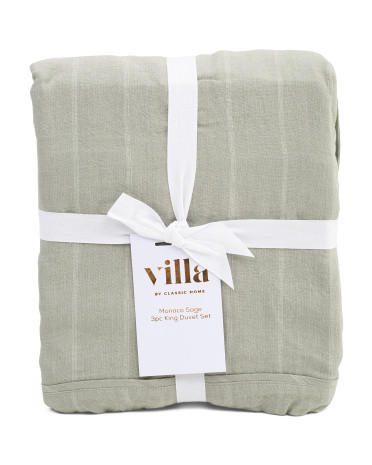 Flax Linen Duvet Set With Cotton Backing | Bed & Bath | Marshalls | Marshalls