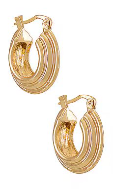 petit moments Bita Mini Hoop Earring in Gold from Revolve.com | Revolve Clothing (Global)