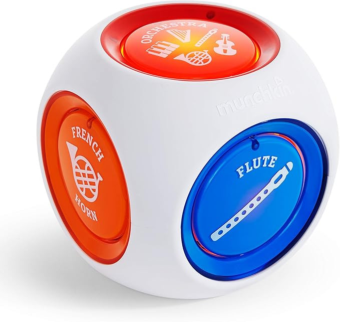 Munchkin Mozart Magic Cube Music Toy for Baby and Toddler - Includes 5 Instrument Sounds, 8 Mozar... | Amazon (US)