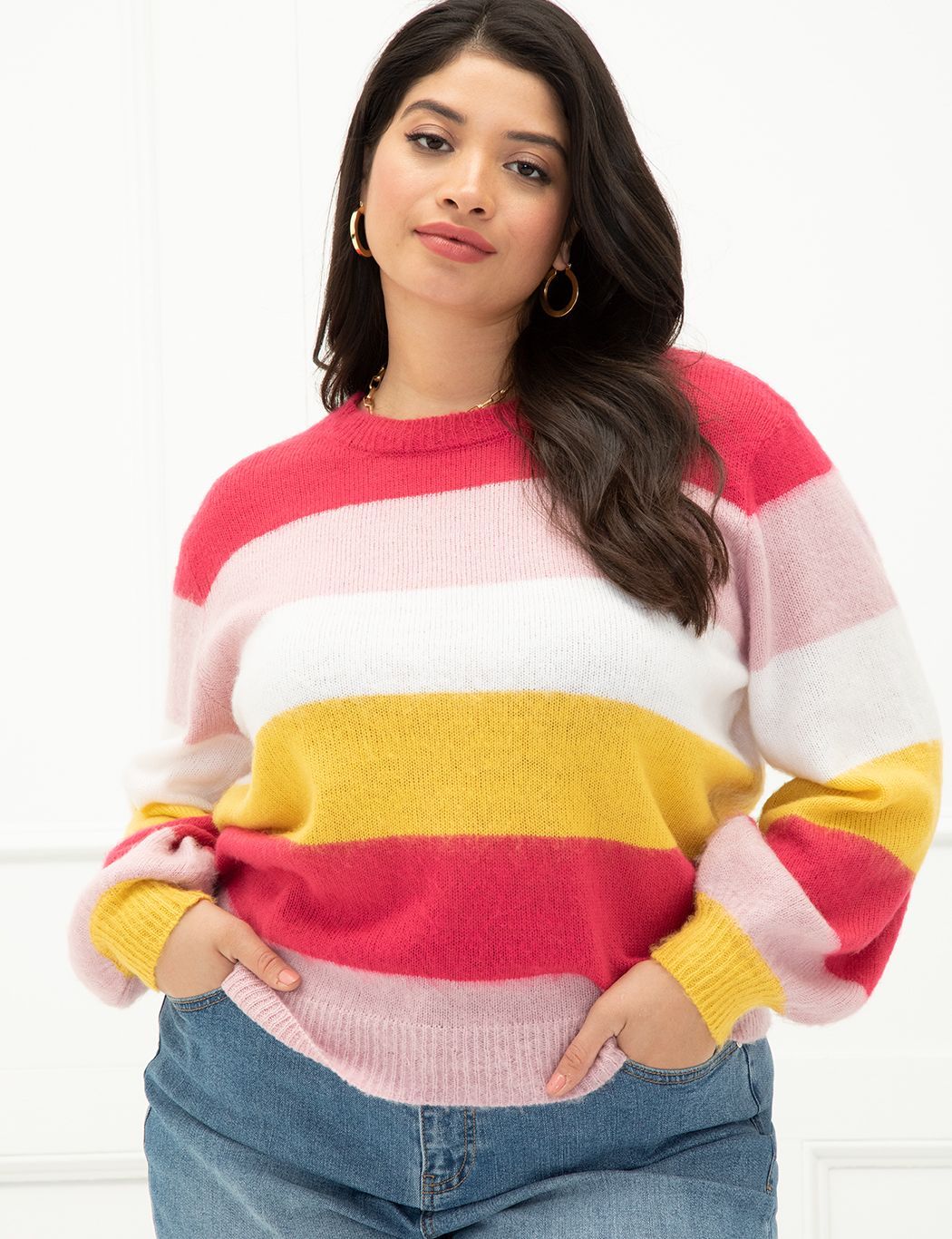 Stripe Sweater | Eloquii