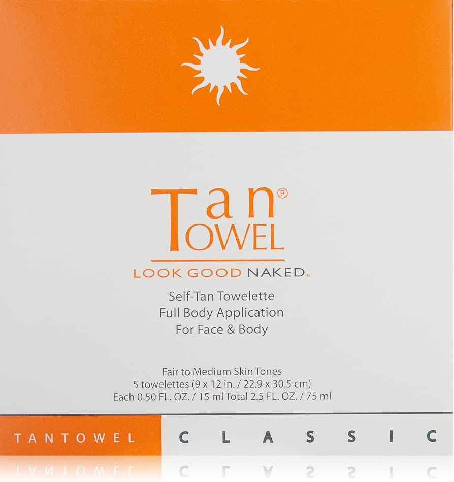 Tan Towel Tan Towel Full Body Classic 5 Pack, 4 Oz | Amazon (US)