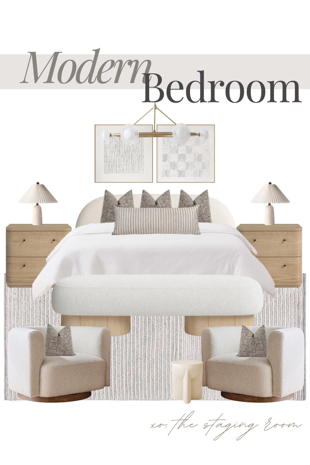Modern bedroom with soft neutrals and cozy textures 🤍

modern bedroom, neutral bedroom, bedroom ideas, bedroom decor, organic modern bedroom, upholstered bed, platform bed, bedroom bench, boucle bench, wood nightstand, nightstand, table lamp, bedroom lighting, accent chairs, lounge chairs, area rug, textured rug, cozy bedroom, minimalist home, neutral home decor, bedding, pillow covers, interior design

#LTKHome #LTKSaleAlert