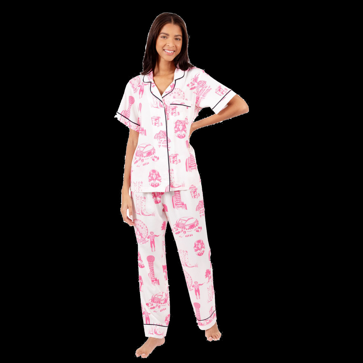 Dallas Toile Pajama Pants Set | Katie Kime Inc