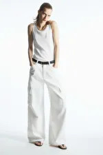 RIBBED TANK TOP - White - COS | COS UK