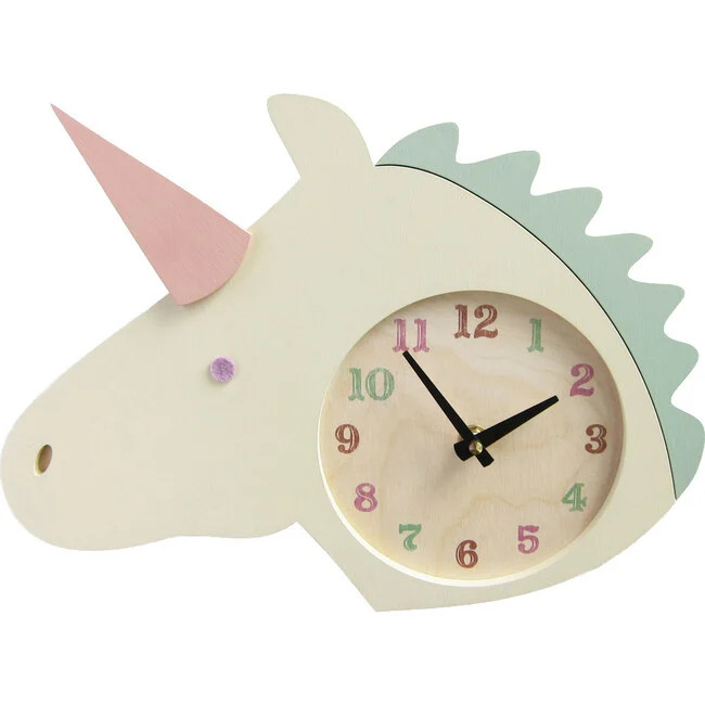 Handpainted Animal Wall Clock, Unicorn | Maisonette