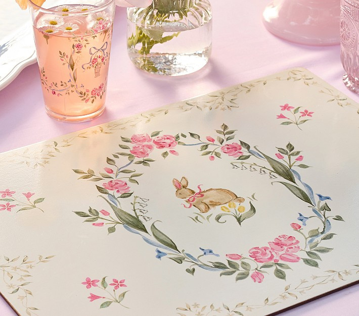 LoveShackFancy Easter Cork Placemat | Pottery Barn Kids