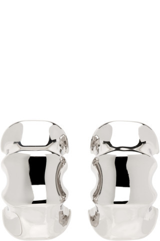 Silver 'The Medium Julius Loop' Earrings | SSENSE
