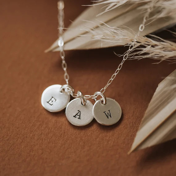 Mother's Disc Necklace-Mother-Mama-New Mommy-Birth-Newborn-Baby Shower Gift-Sterling silver | Etsy (US)