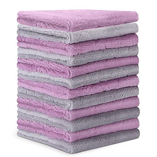 Microfiber Cleaning Cloth - 12 Pack Kitchen Towels - Double-Sided Microfiber Towel Lint Free Highly  | Amazon (US)