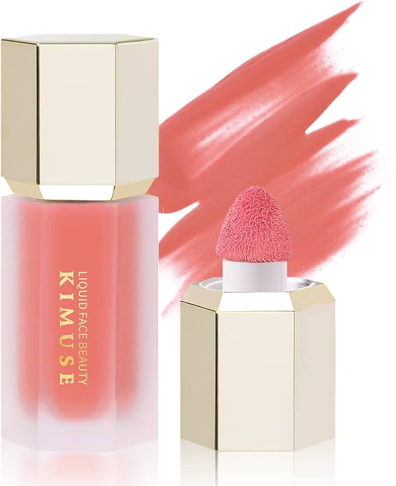 KIMUSE Soft Cream Blush Makeup, Liquid Blush for Cheeks, Weightless, Long-Wearing, Smudge Proof, ... | Amazon (US)