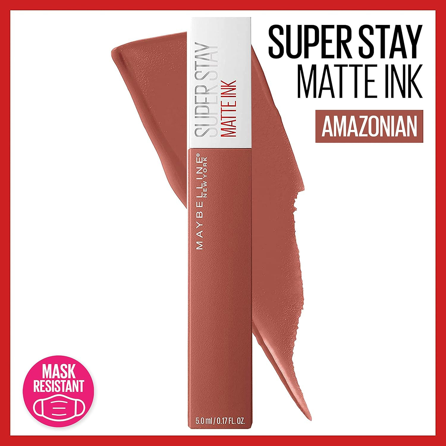 Maybelline New York SuperStay Matte Ink Liquid Lipstick, Amazonian, 0.17 fl. oz, 5 ml (Pack of 1) | Amazon (CA)