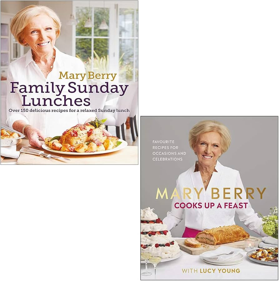 Mary Berry's Family Sunday Lunches & Mary Berry Cooks Up A Feast 2 Books Collection Set | Amazon (UK)