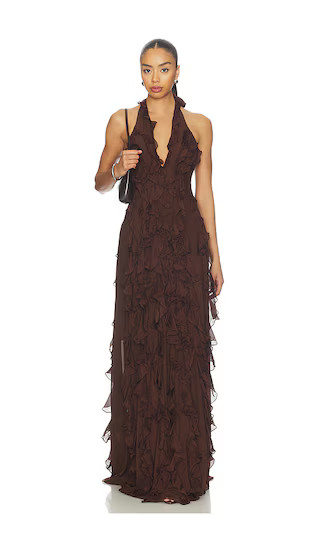 The Ela Dress in Espresso Brown | Revolve Clothing (Global)