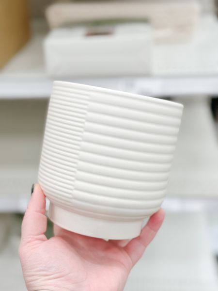 Coming in at only $5, this ceramic white planter is my find if the year. It’s the perfect size to hold The small house plants from Trader Joe’s that I keep by my kitchen sink and on my living room accent table. home decor accessories living room decor accents plant pot gift idea herb pot Target find

#LTKstyletip #LTKfindsunder50 #LTKhome