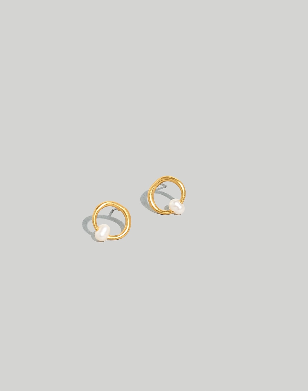 Front-Facing Freshwater Pearl Circle Hoop Earrings | Madewell