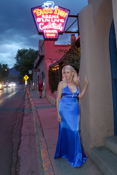 I will use any excuse to get dressed up! Leave it to me to bring a silk ball gown to Taos New Mexico! We are in love with this shocking blue, and I’m sure you are too! Here are a bunch of beautiful blue evening gowns for that special occasion you can have at any moment! 

#LTKstyletip #LTKFind #LTKover40