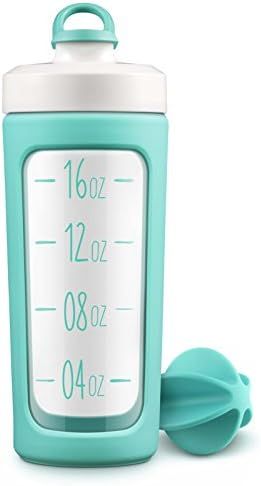Amazon.com: Ello Splendid Glass Shaker Bottle with Leak-Proof Lid, 20 oz, Mint : Home & Kitchen | Amazon (US)