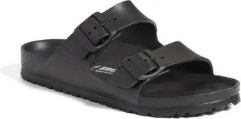 Essentials Arizona Waterproof Slide Sandal (Women) Black Sandals Black Slides Black Slide Sandals | Nordstrom