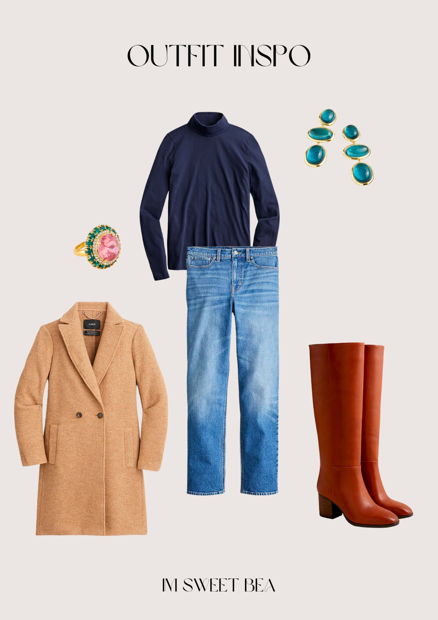 Outfit inspo of the day. Classic colors and lines make this outfit TIMELESS! Plus some fun jewelry for added personality. 

#LTKstyletip #LTKshoecrush #LTKSeasonal