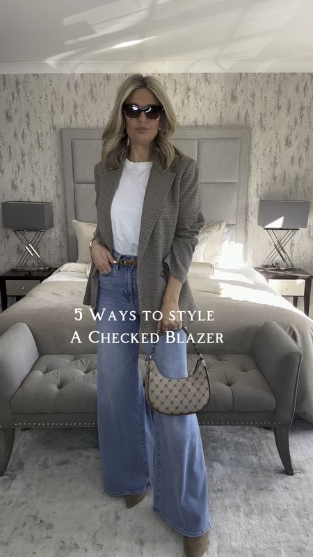 5 Ways to Style a Checked Blazer 

Blazer is size M 

#LTKSeasonal #LTKeurope #LTKstyletip