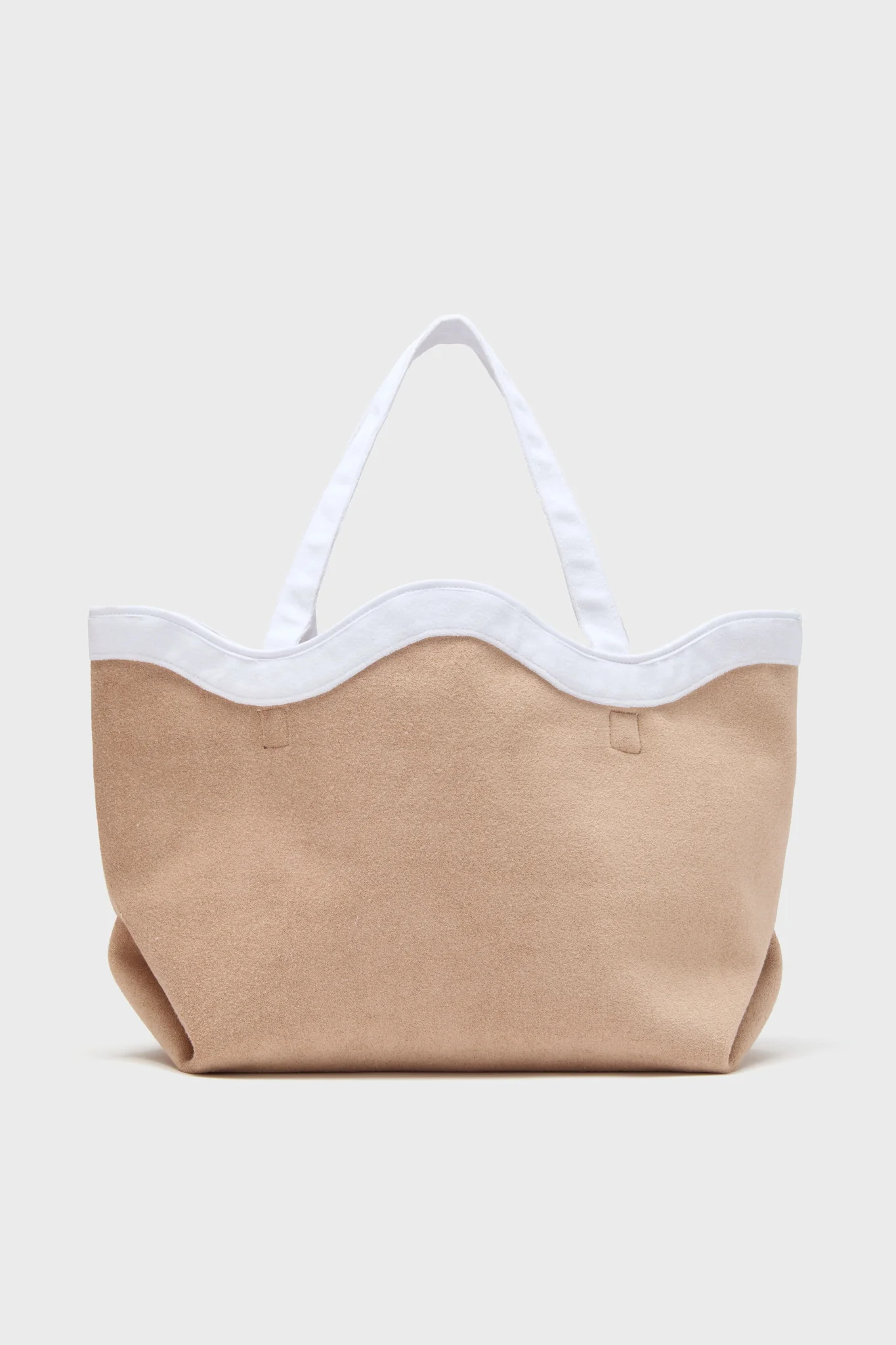 Sand and White Terrycloth August Tote | Tuckernuck (US)
