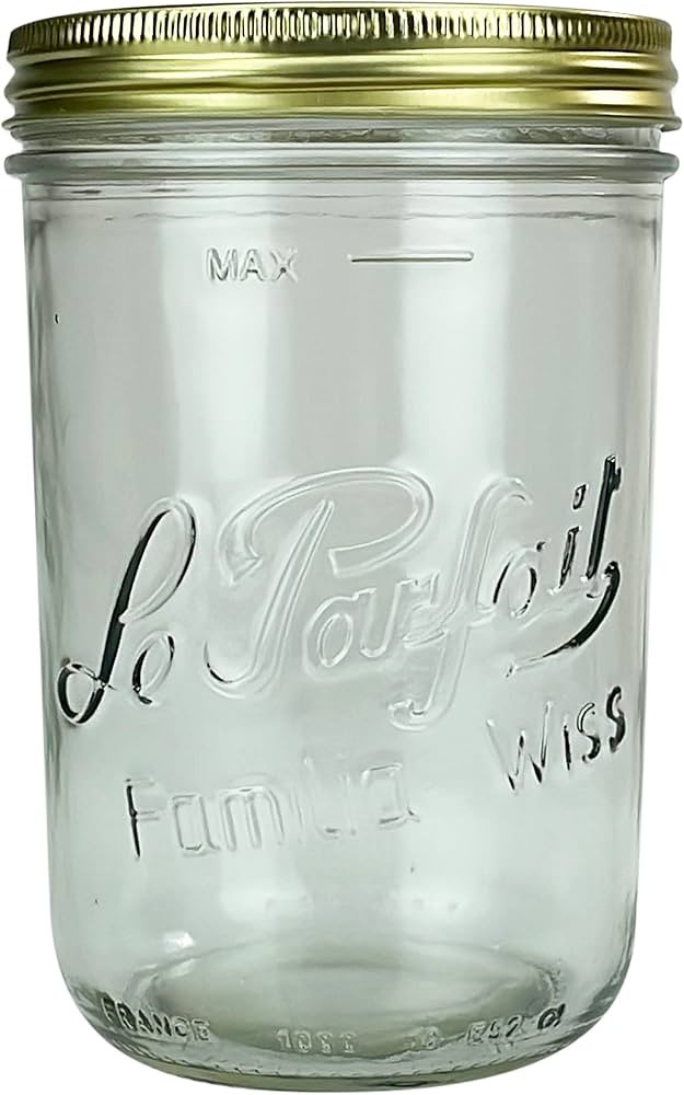 LE PARFAIT Canning French Glass Mason Jar, 1 EA | Amazon (US)