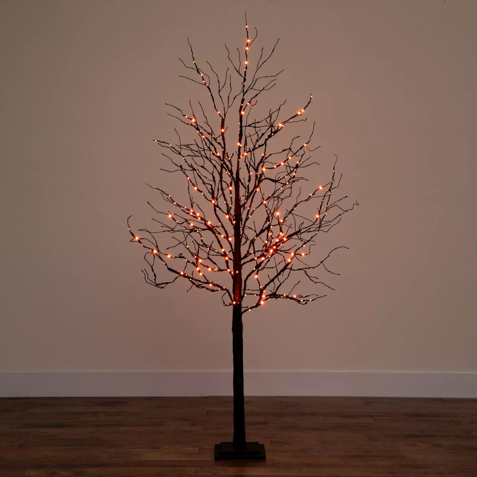 nearly natural 6-ft. Pre-Lit Halloween Deluxe Black Twig Artificial Fall Tree | Kohl's