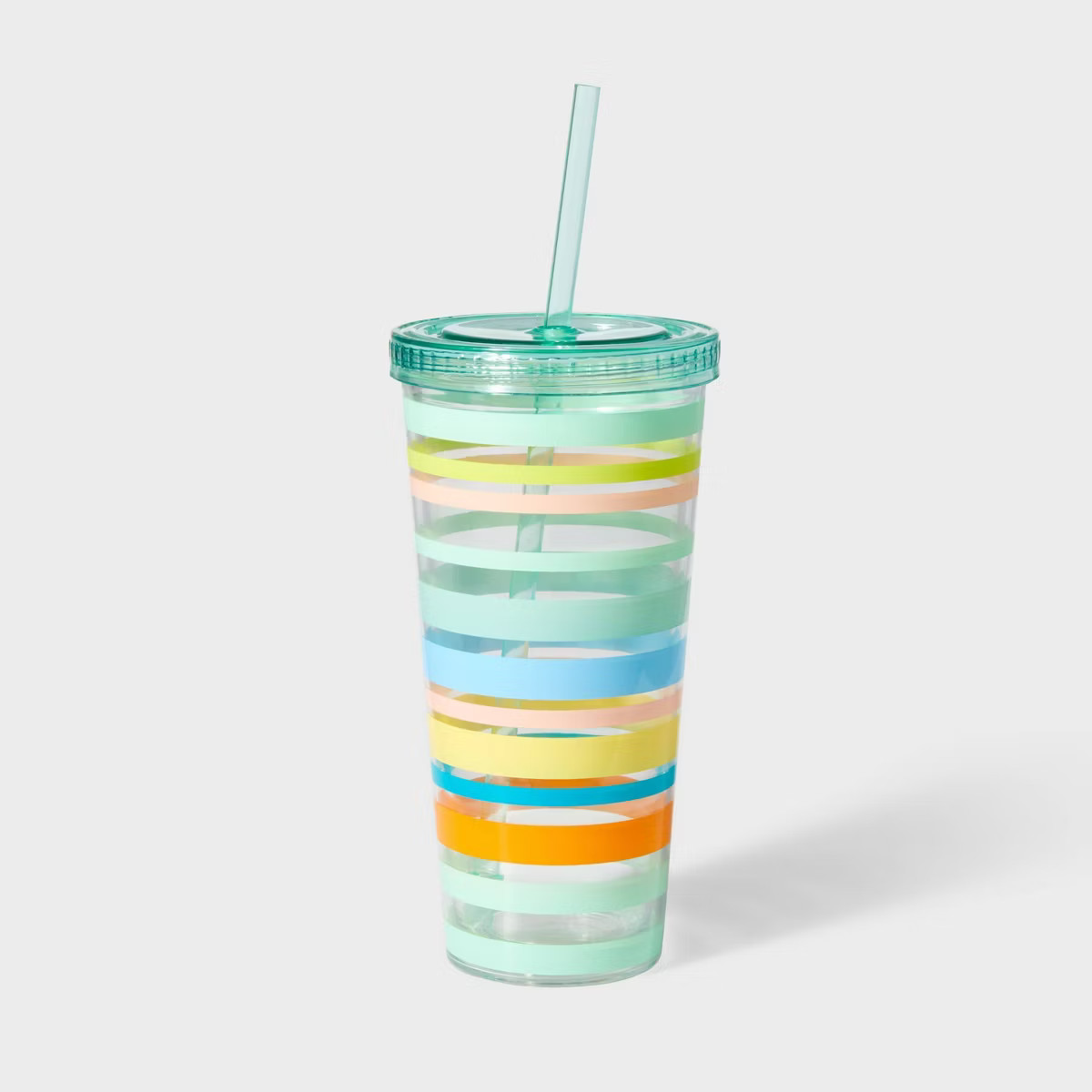 23oz Striped Tumbler with Straw - Sun Squad™ | Target