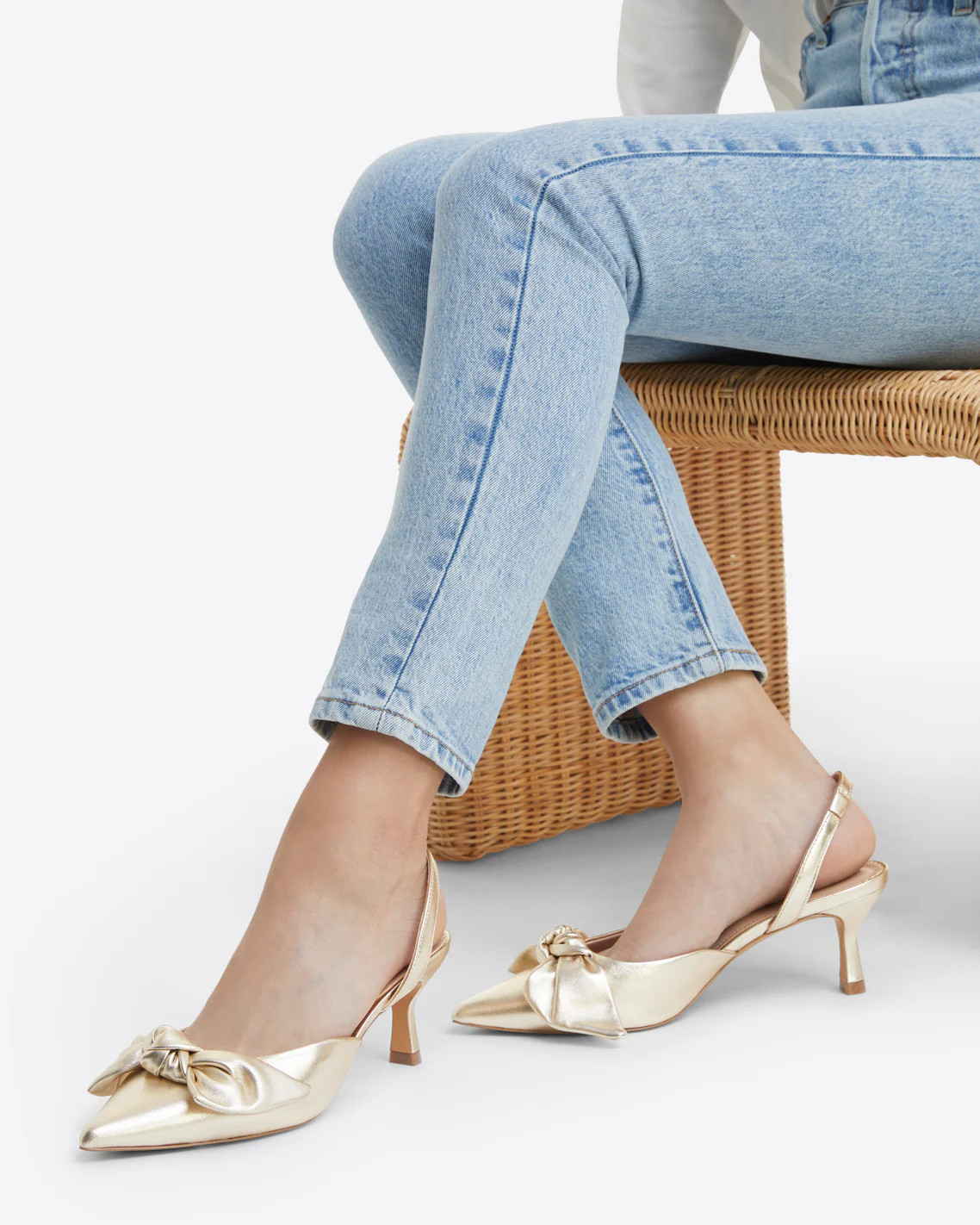 Tess Slingbacks in Gold | Draper James (US)