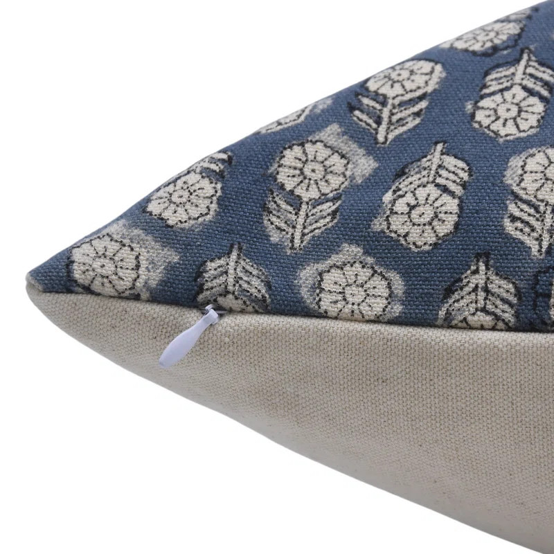 Fabdivine Hand Block Printed Cushion Cover Floral Cotton Decorative Pillow- Tulsi Buti | Wayfair North America