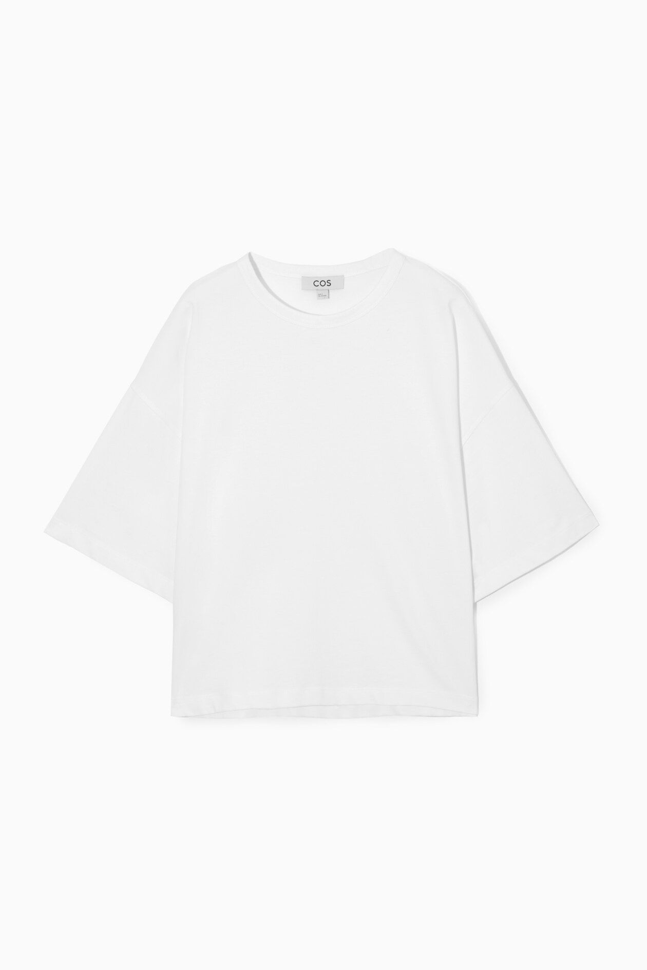 BOXY-FIT CURVED-HEM T-SHIRT | COS (ANZ)