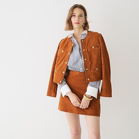Collection suede mini skirt | J.Crew US