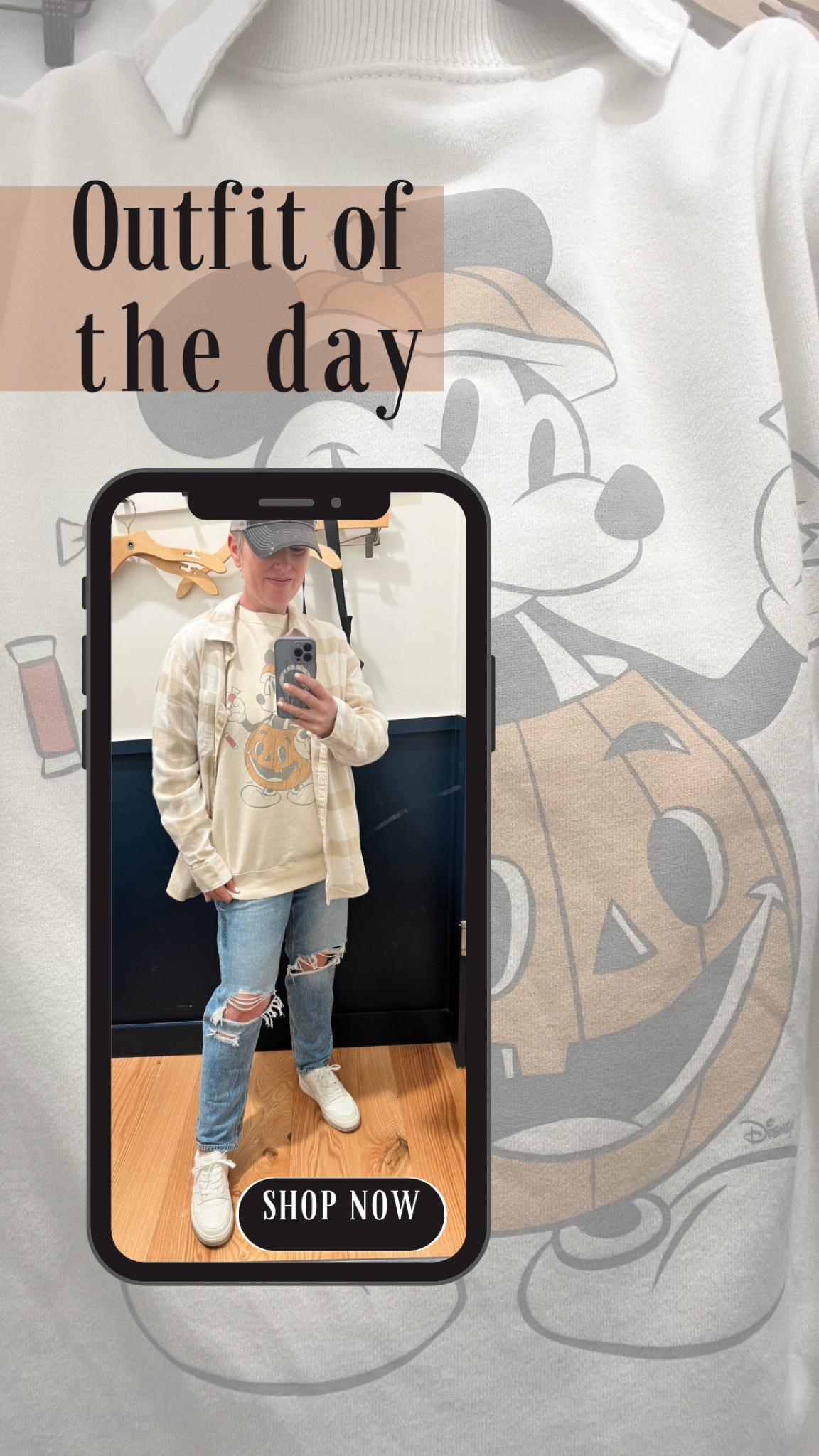 It’s almost #spookyseason and this is the keeee-uuuuu-tist sweatshirt from #americaneagle Yes, it’s 96 degrees today but do you really want to miss find?? That’s a no for me. #mickeymouse 

#LTKSeasonal #LTKFindsUnder50 #LTKOver40