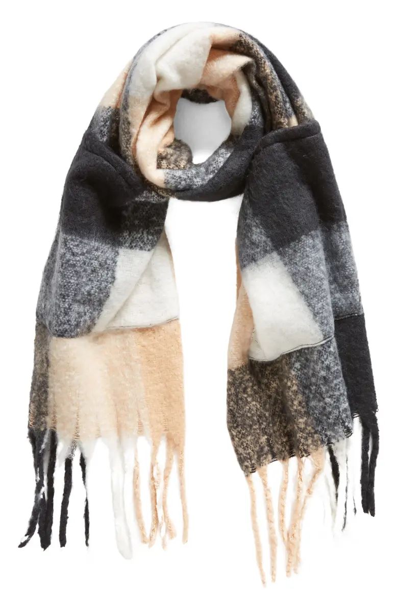 BP. Check Blanket Scarf with Pockets | Nordstrom | Nordstrom