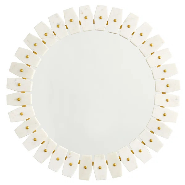 Dhruv Marble Modern Accent Mirror | Wayfair North America
