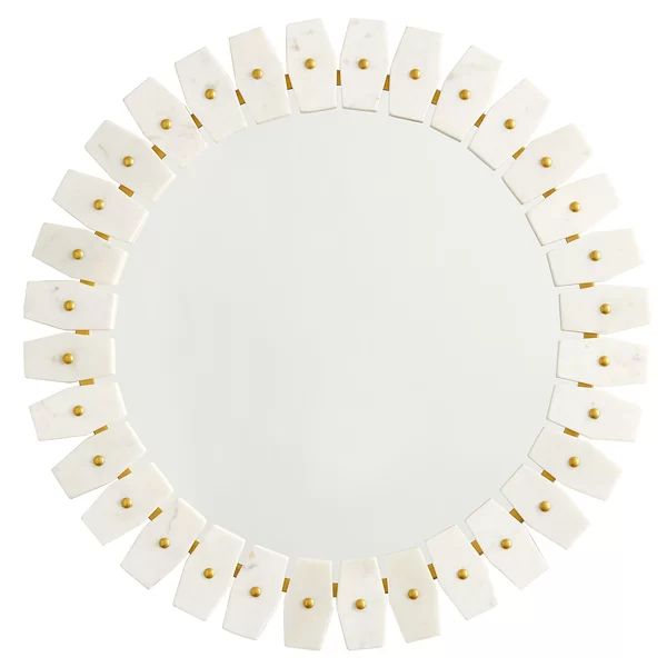 Dhruv Marble Modern Accent Mirror | Wayfair North America