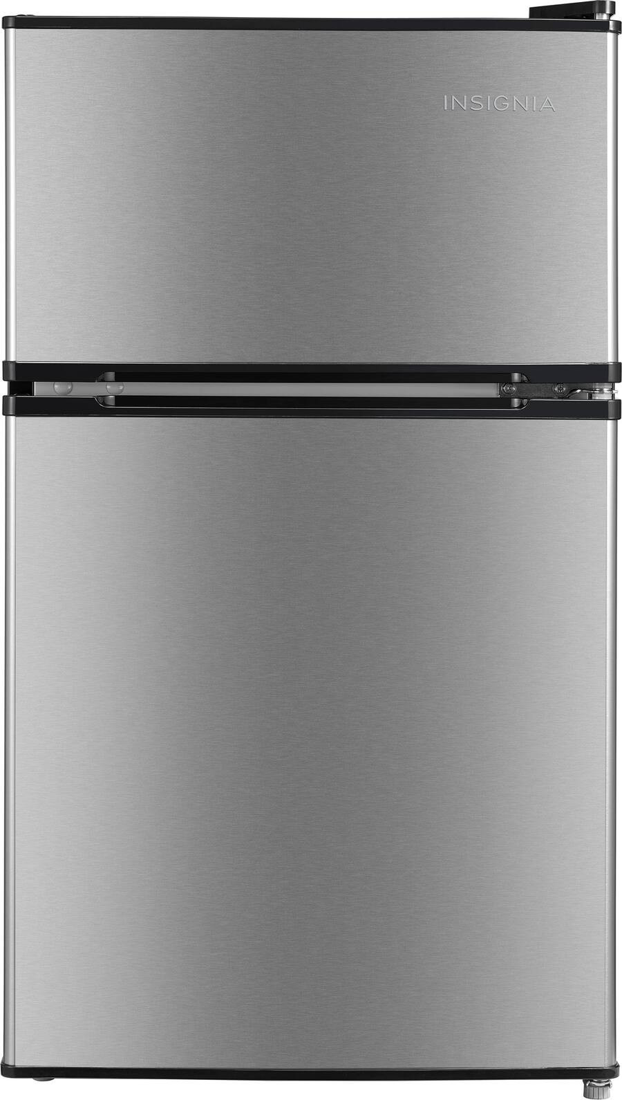 Insignia™ - 3.1 Cu. Ft. Mini Fridge with Top Freezer and ENERGY STAR Certification - Stainless ... | Best Buy U.S.