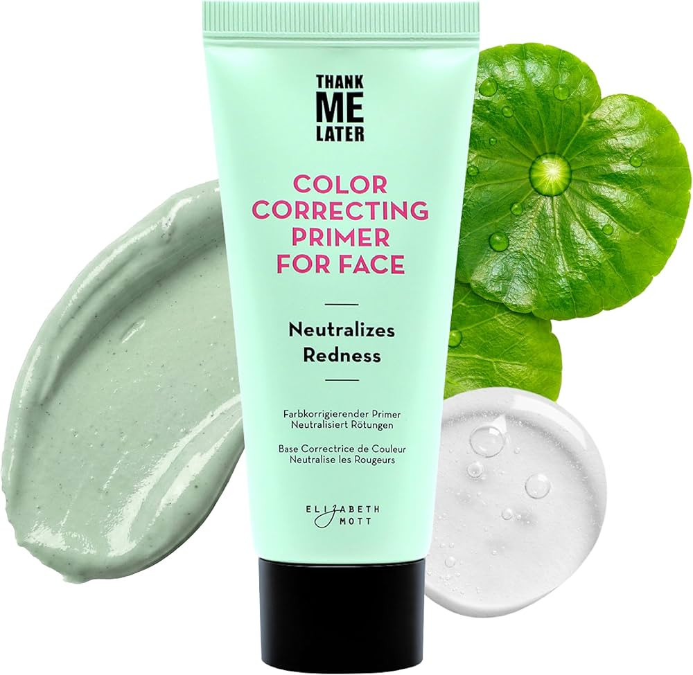 Elizabeth Mott Thank Me Later Color Correcting Face Primer - Niacinamide and Cica Soothes and Neu... | Amazon (US)