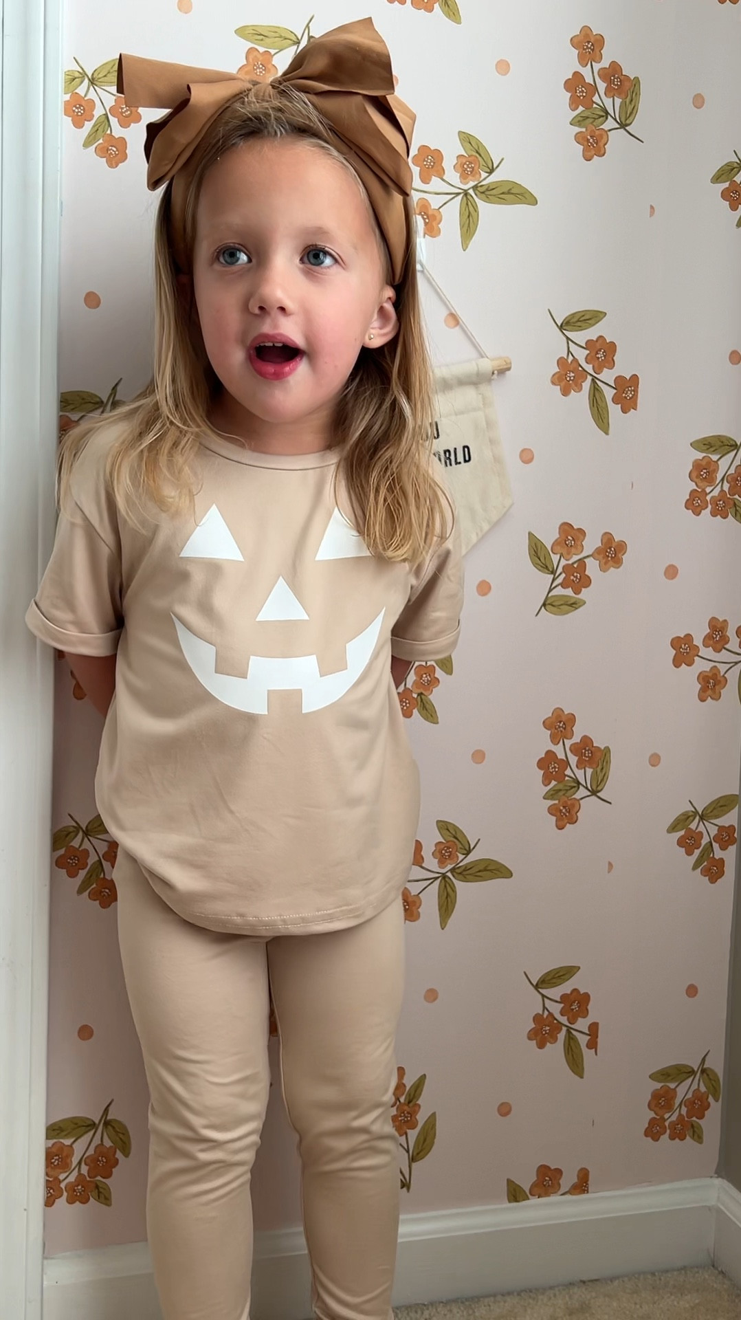 Cutest neutral pumpkin Halloween set!! 🎃🤎 So soft, top notch quality, and Mom owned small shop! 

#LTKFamily #LTKKids #LTKSeasonal