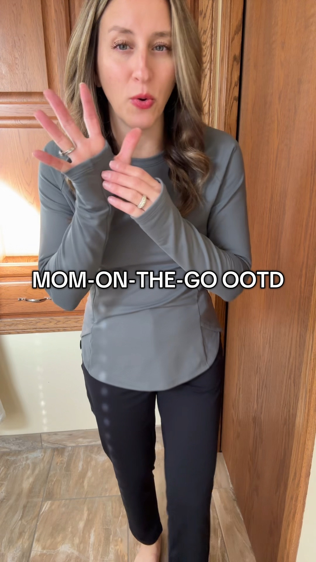 My MOM-ON-THE-GO OOTD ✨ This fleece-lined long sleeve thermal is so soft, warm, and perfect for layering — thumb holes, hidden zipper pocket, and the cutest hem. Paired it with pants that look like dress pants but feel like activewear… stretchy, comfy, and fleece lined for the colder months. The perfect cozy athleisure outfit for errands, work, school drop-off, or everyday wear. #workwear #OOTD #activewear

#LTKmomlife #LTKootd #LTKWorkwear