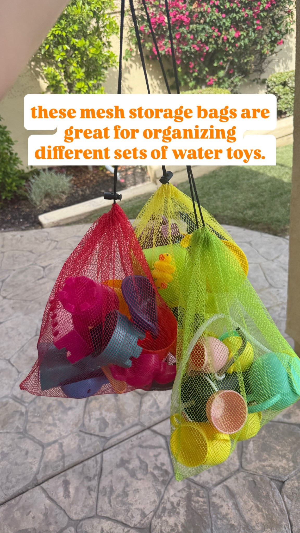 🧺 toy storage win 🧺
these mesh drawstring bags are my favorite way to corral all the water toys without them turning into a soggy mess pile. we use one for fish toys, one for tea party stuff, and one for all the randoms. they’re the perfect size, dry fast, and the drawstring actually stays closed.

a tiny mom hack that makes a big difference.

—

mesh toy storage bags, summer toy organization, waterproof toy bags, outdoor toy storage ideas, mesh bags for water toys, beach mesh bag kids, drawstring mesh bag amazon, pool toy organizer, best storage for toddler toys, outdoor toy solutions for summer, summer activity setup for kids, backyard toy storage ideas, dry fast toy bags for moms, toy rotation storage system, toddler toy storage summer