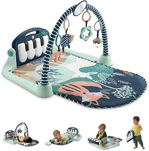 Fisher-Price Baby Playmat Kick & Play Piano Gym with Musical and Sensory Toys for Newborn to Todd... | Amazon (US)