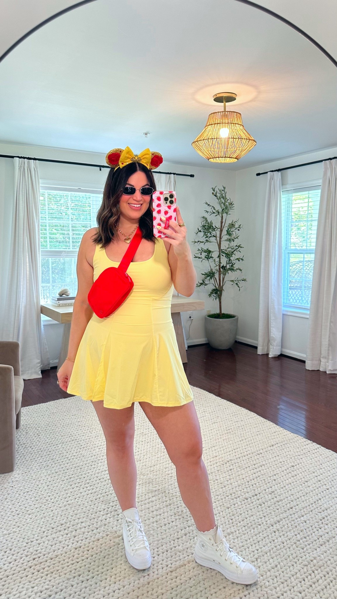 Midsize Disney outfit! Had a request to share Disney princess themed looks for the disney parks & today I am channeling Belle 💛 how did I do?

Dress - xl
Sneakers - 9

Disney outfit, disney vacation, disney trip, active dress, tall dress, summer dress, summer vacation dress 



#LTKSeasonal #LTKTravel #LTKMidsize