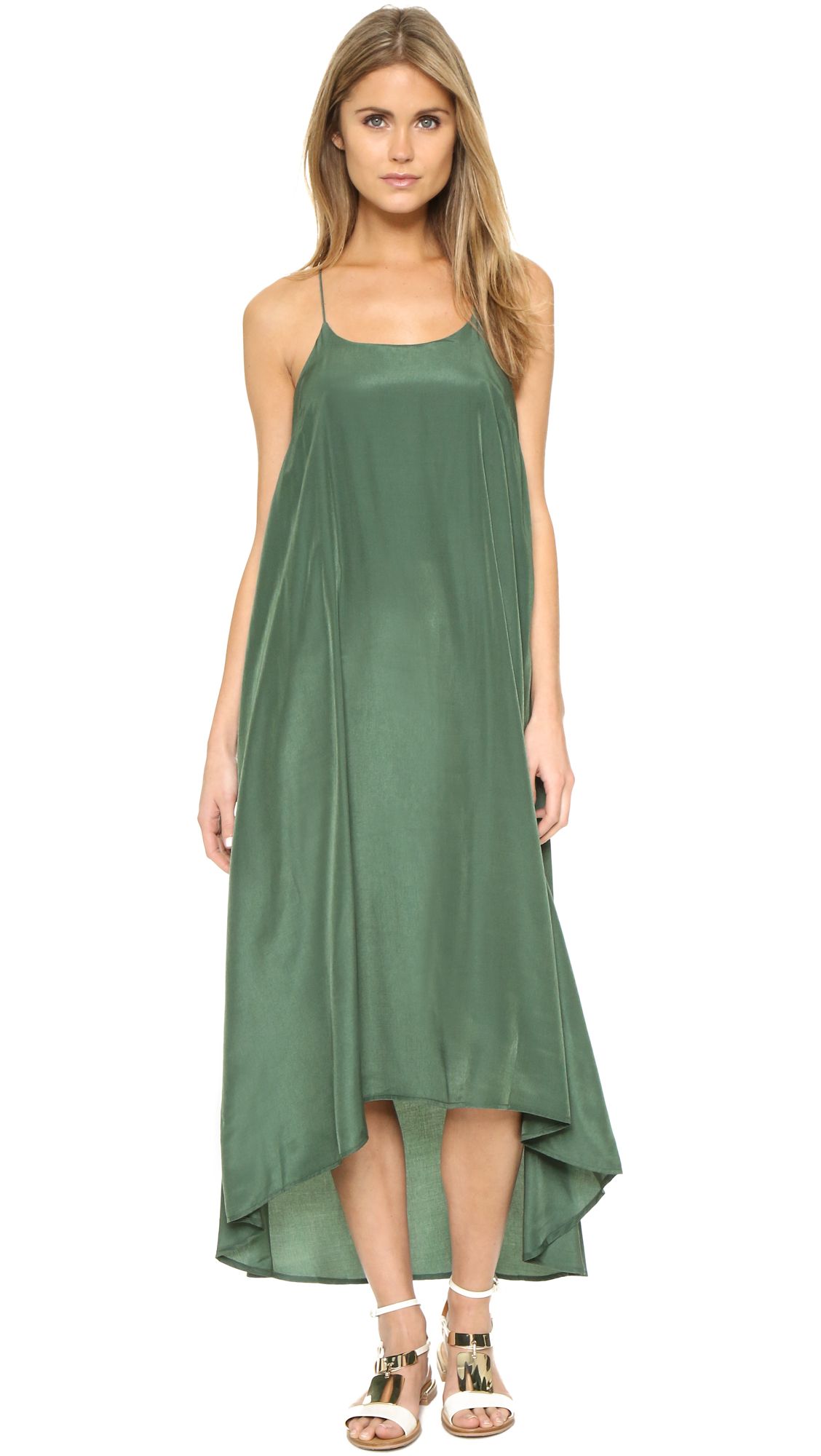 One By Pink Stitch Willow Maxi Dress - Vine | Shopbop