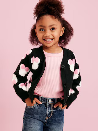 Old Navy x Disney© Minnie Mouse Cardigan Sweater for Toddler Girls | Old Navy (US)