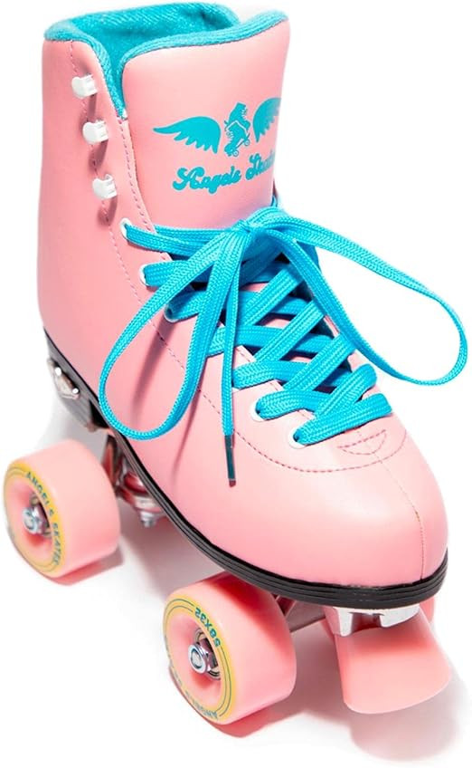 Angels Skates Kids' & Women's Roller Skates - Premium Quality PU Leather Quad Roller Skates - Adj... | Amazon (US)