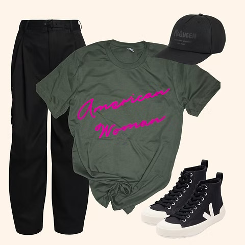 American Woman Graphic Tee | Sassy Queen