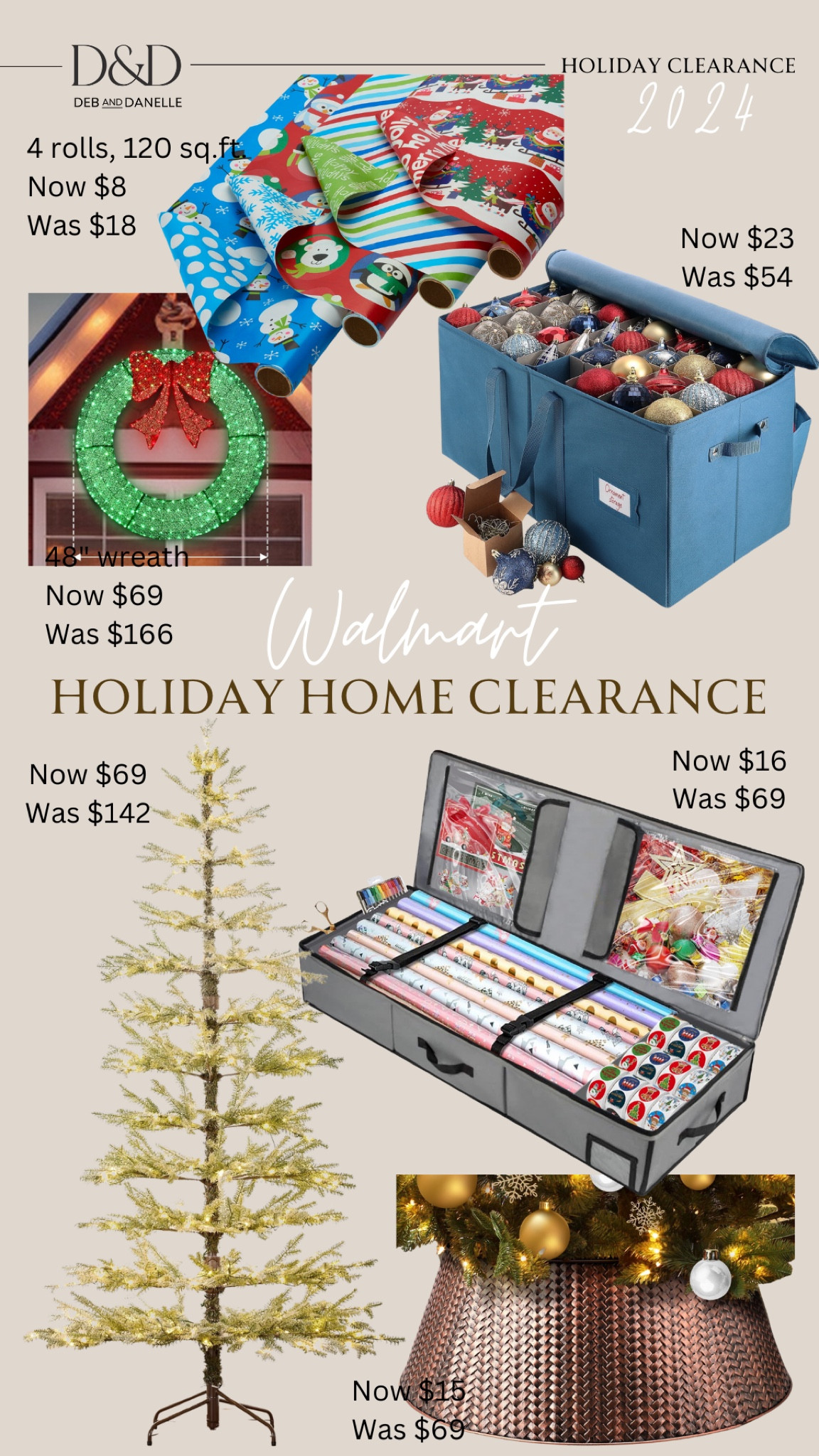 Walmart’s after-Christmas sales are here! Now is a great time to plan ahead and get some Christmas home items for next year. If you really wanted to get a new sparse tree, this would be a great time to grab one. 

#LTKHoliday #LTKSaleAlert #LTKSeasonal