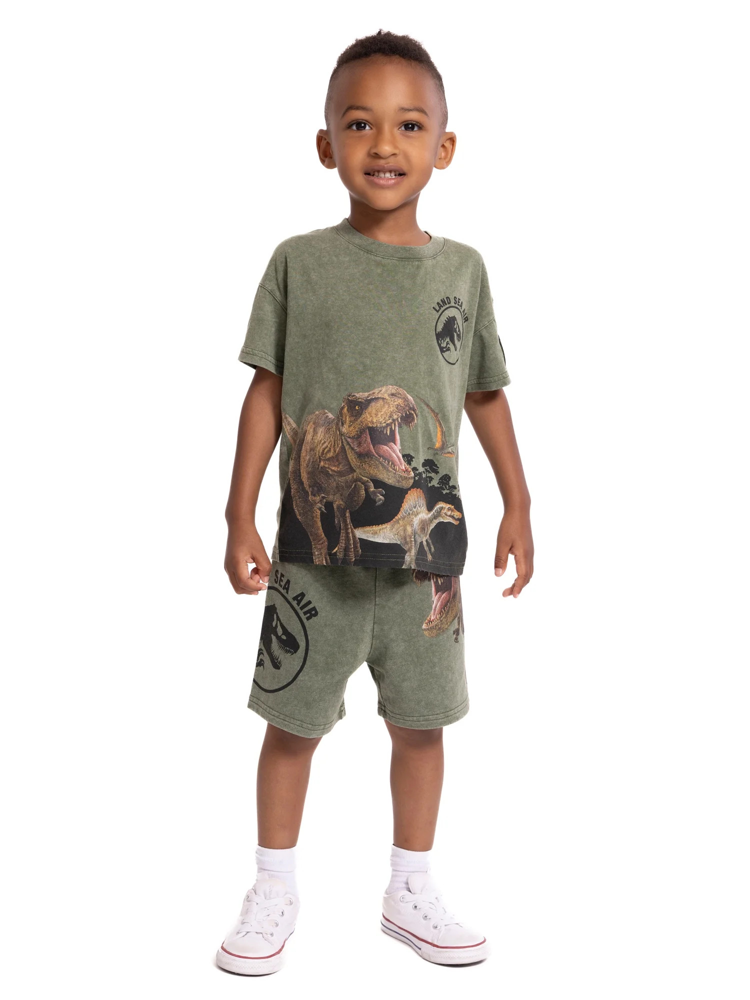 Jurassic World Toddler Boys Graphic Tee and Shorts Set, 2-Piece, Sizes 12M-5T | Walmart (US)